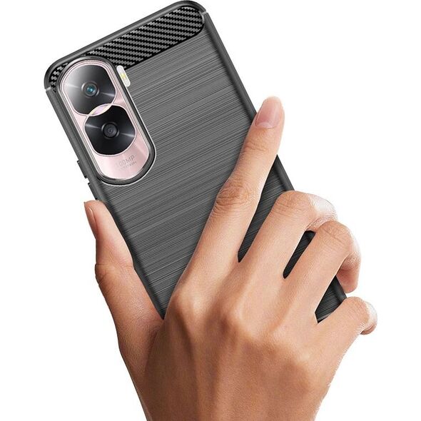 Hurtel Etui Carbon Case do Honor 90 Lite / X50i - czarne 13250211 9145576284681
