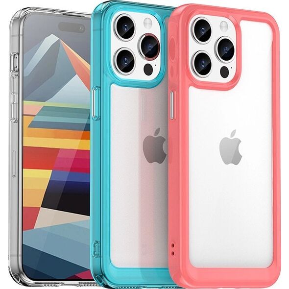 Hurtel Wzmocnione etui z elastyczną ramką do iPhone 15 Pro Max Outer Space - czarne 13250229 9145576279694