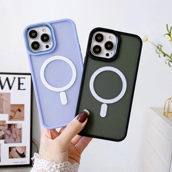 Hurtel Magnetyczne etui z MagSafe Color Matte Case do iPhone 15 Pro Max - zielone 13250902 9145576280225