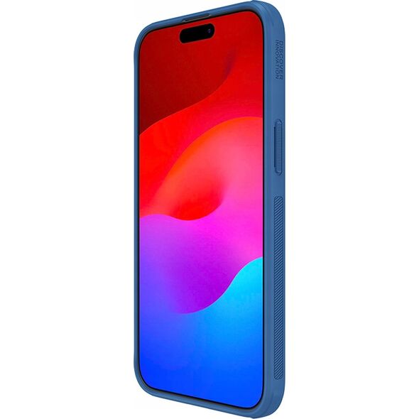 Nillkin Wzmocnione etui do iPhone 15 Pro Max Nillkin Super Frosted Shield Pro - niebieskie 13251451 6902048265660