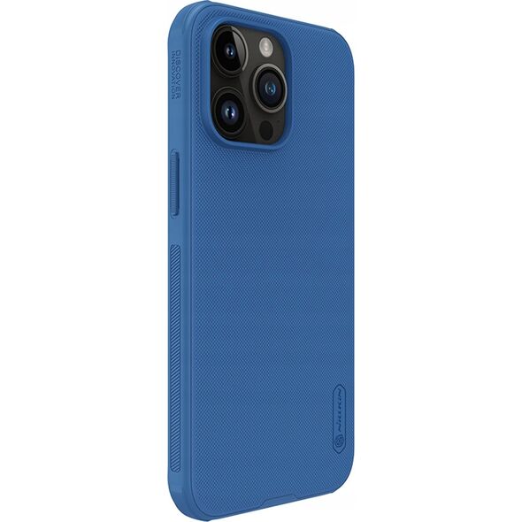 Nillkin Wzmocnione etui do iPhone 15 Pro Max Nillkin Super Frosted Shield Pro - niebieskie 13251451 6902048265660