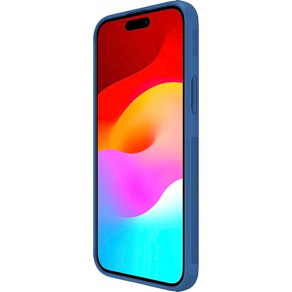 Nillkin Wzmocnione etui do iPhone 15 Plus Nillkin Super Frosted Shield Pro - niebieskie 13251460 6902048265622
