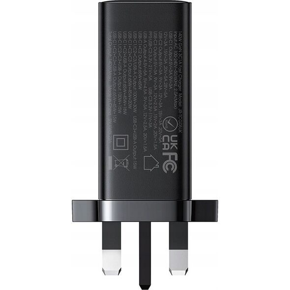 Ładowarka Joyroom Ładowarka GaN UK Joyroom JR-TCG05UK 140W 3x USB-C USB-A + kabel USB-C / USB-C 240W 1.2m 13252053 6956116769758