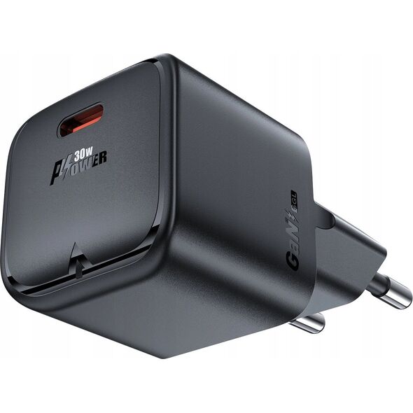 Ładowarka Acefast Ładowarka sieciowa Acefast A77 Mini PD 30W GaN USB-C - czarna 13252118 6974316282662