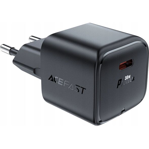 Ładowarka Acefast Ładowarka sieciowa Acefast A77 Mini PD 30W GaN USB-C - czarna 13252118 6974316282662