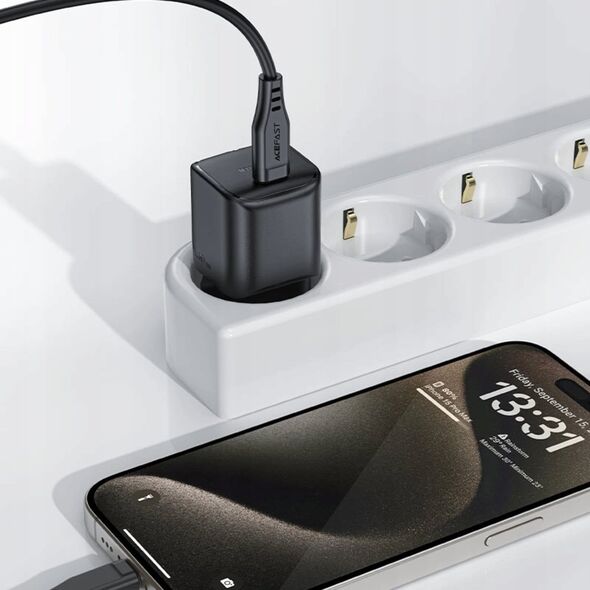 Ładowarka Acefast Ładowarka sieciowa Acefast A73 Mini PD 20W GaN USB-C - czarna 13252121 6974316282648
