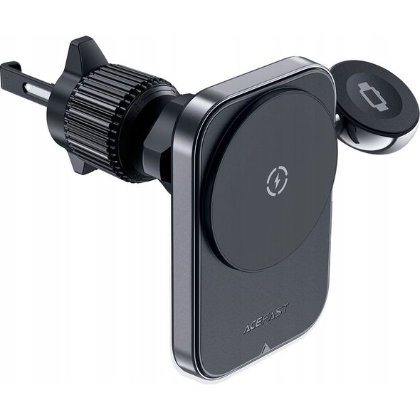 Ładowarka Acefast Uchwyt samochodowy Acefast D18 z ładowarką indukcyjną MagSafe / Qi + kabel USB-A USB-C - czarny 13252128 6974316282761