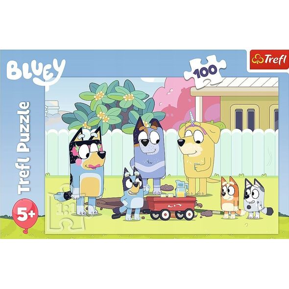 Trefl Puzzle 100 elementów Wesoły świat Bluey 13255021 5900511164718