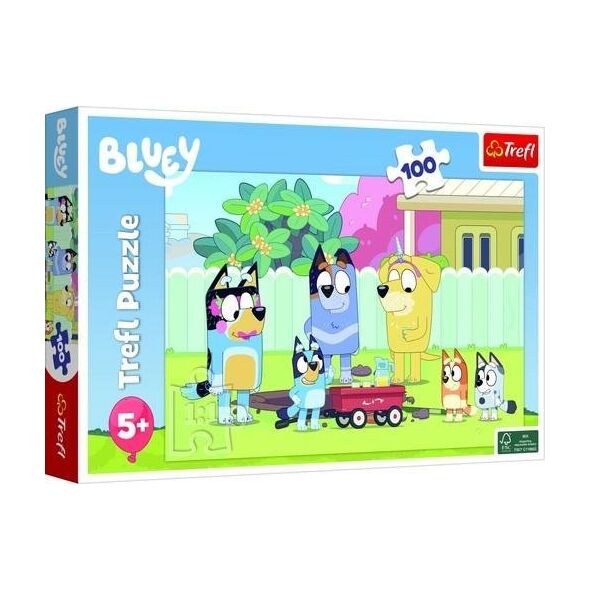 Trefl Puzzle 100 elementów Wesoły świat Bluey 13255021 5900511164718