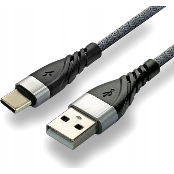 Kabel USB EverActive USB-A - USB-C 2 m Szary (CBB-2CG) 13256132 5903205773968