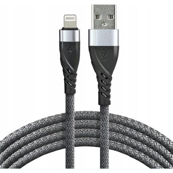 Kabel USB EverActive USB-A - Lightning 2 m Szary (CBB-2IG) 13256133 5903205773975
