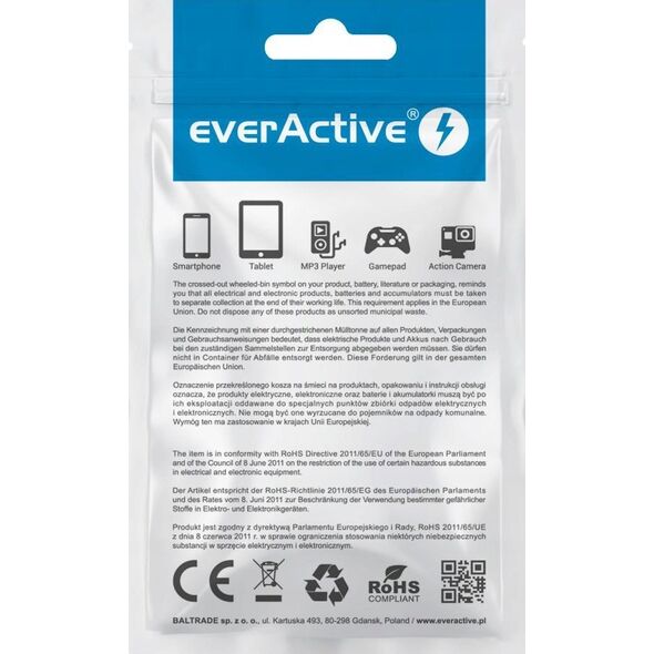 Kabel USB EverActive USB-A - Lightning 2 m Szary (CBB-2IG) 13256133 5903205773975