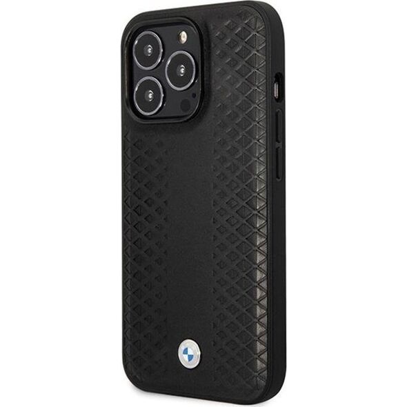 BMW BMW Leather Diamond Pattern - Etui iPhone 14 Pro (Czarny) 13256295 3666339066543