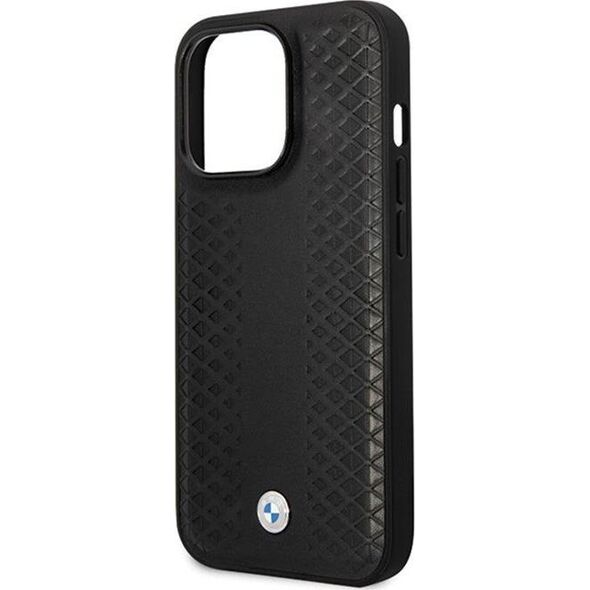 BMW BMW Leather Diamond Pattern - Etui iPhone 14 Pro (Czarny) 13256295 3666339066543