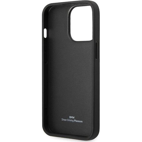 BMW BMW Leather Diamond Pattern - Etui iPhone 14 Pro (Czarny) 13256295 3666339066543