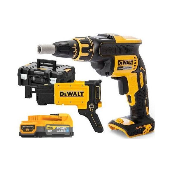 Dewalt DEWALT WKRĘTARKA DO PŁYT 18V 1x1,7Ah POWERSTACK +DCF6202 DCF620E1K 13256424 5035048788325