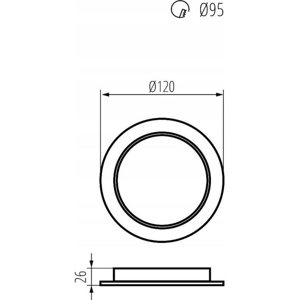 Maclean Panel LED sufitowy Maclean, podtynkowy SLIM, 9W, Neutral White 4000K, 120*26mm, 900lm, MCE371 R 13257030 5902211132448