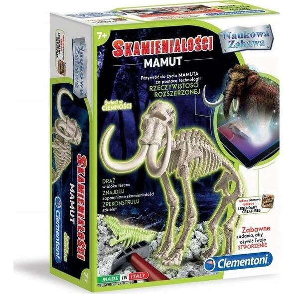 Clementoni Zestaw naukowy Skamieniałości Mamut 13257431 8005125508594