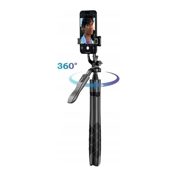 Selfie stick Crong SelfieGo Ultra Aluminiowy selfie stick Bluetooth tripod (33-157,5cm) 13260028 5904310704588