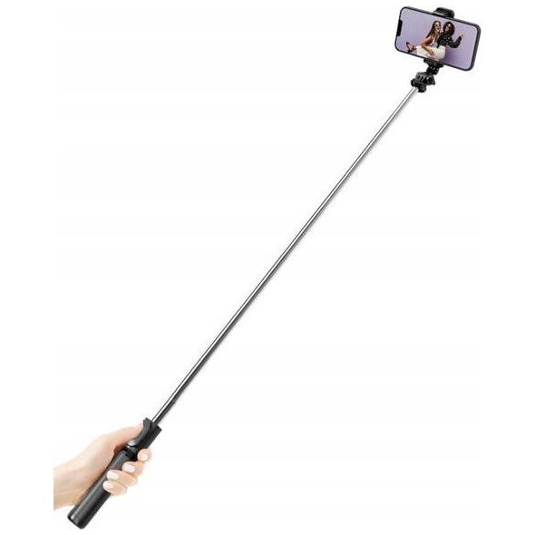 Selfie stick Crong SelfieGo Kompaktowy selfie stick Bluetooth tripod (20-101cm) 13260029 5904310704595