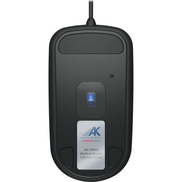 Mysz Cherry CHERRY Mouse AK-PMH3 Medical 3-Button Scroll corded sealed black IP68 kabelgebunden, 3-Button-Scroll-Steuerung, IP68 13260329 7061119126145