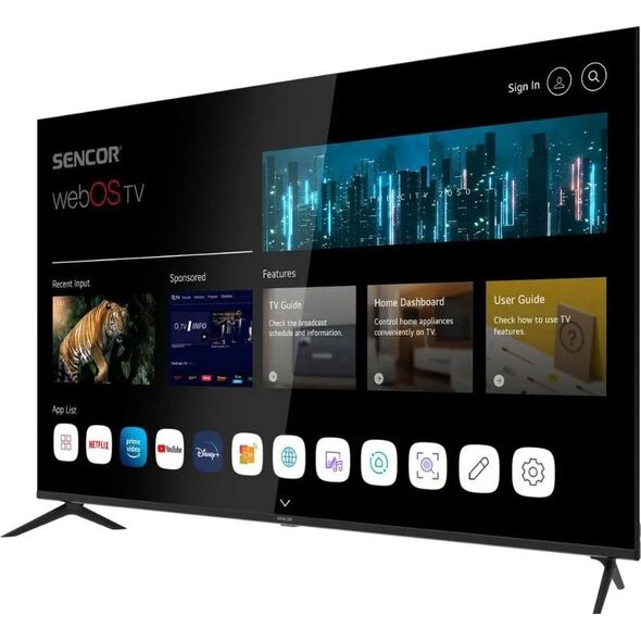 Telewizor Sencor 55US802TCSB LED 55'' 4K Ultra HD WebOS 13265454 8590669367009