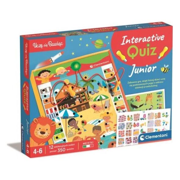 Clementoni Gra Interaktywny Quiz Junior 13269810 8005125508211