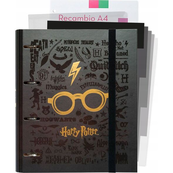 Segregator Harry Potter Harry Potter - Segregator A4 (4 ringi, gumka) 13274197 8435497231453