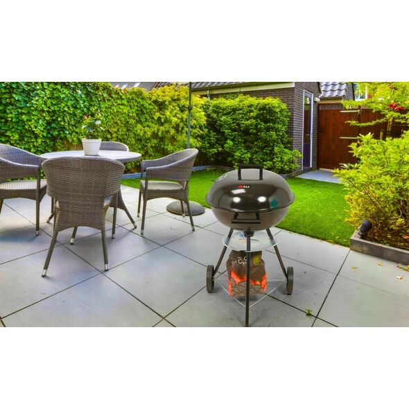 Lund GRILL WĘGLOWY OKRĄGŁY Z POKROWCEM, RUSZT 41CM (1 SZT) 13275195 5906083093258