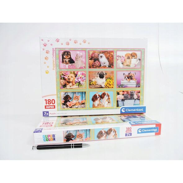 Clementoni CLE puzzle 180 SuperKolor Puppies collage 29788 13276704 8005125297887