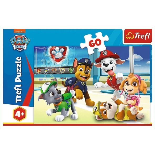 Trefl Puzzle 60 elementów W świecie piesków Psi Patrol (Paw Patrol) 13276754 5900511173925