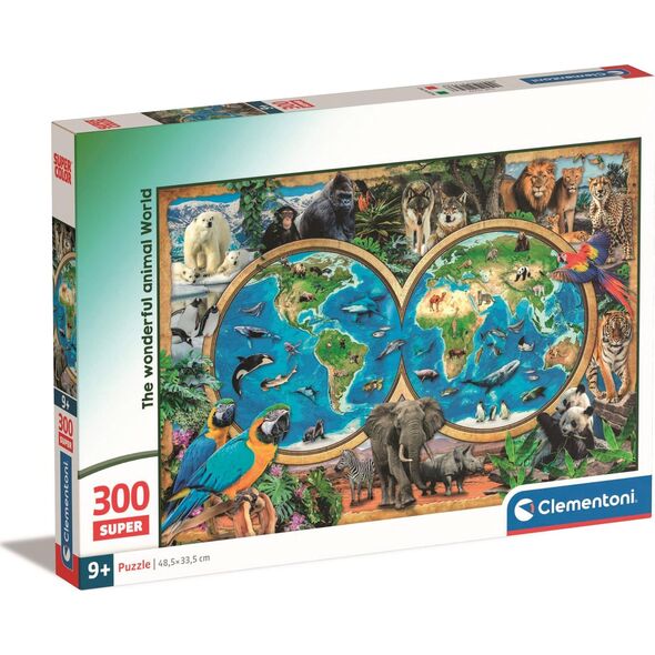 Clementoni CLE puzzle 300 Super The WonderfAnimalWorld 21723 13276766 8005125217236
