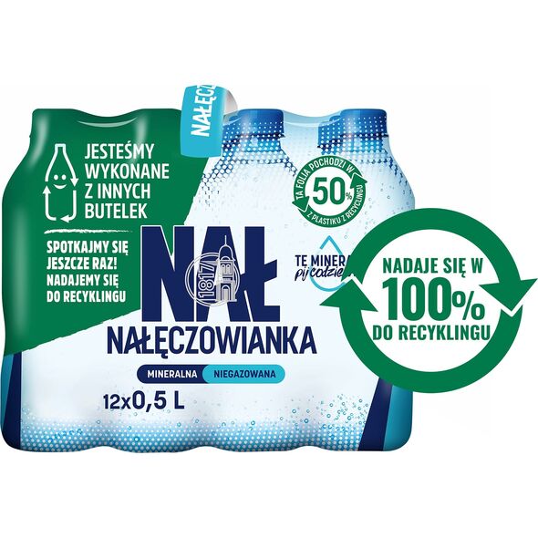 Woda Nałęczowianka Woda Nałęczowianka 0.5L niegazowana (12) 13278011 7613038632438