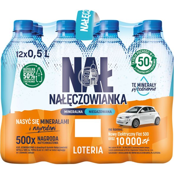 Woda Nałęczowianka Woda Nałęczowianka 0.5L niegazowana (12) 13278011 7613038632438
