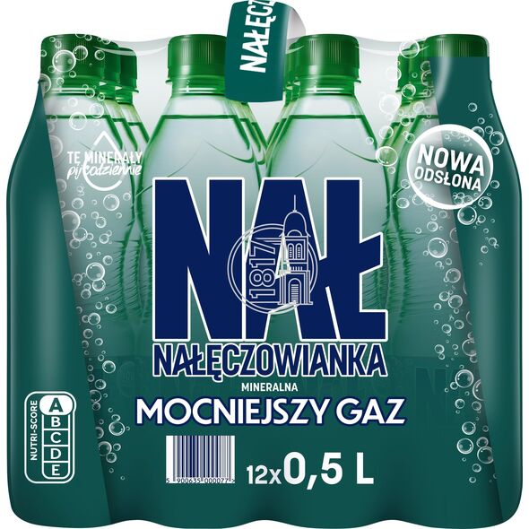 Woda Nałęczowianka Woda Nałęczowianka 0.5L mocno gazowana (12) 13278012 5900635000077