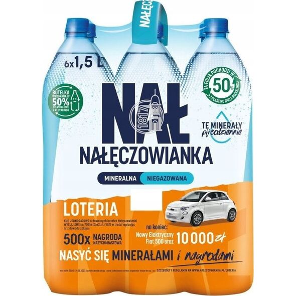 Woda Nałęczowianka Woda Nałęczowianka 1.5L niegazowana (6) 13278013 7613038635668
