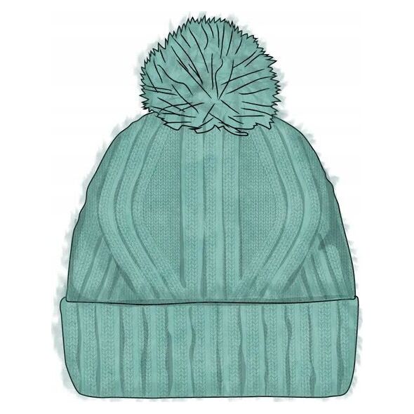 Buff Buff Nerla Knitted Hat Beanie 1323357221000 Zielone One size 13295219 8428927542168