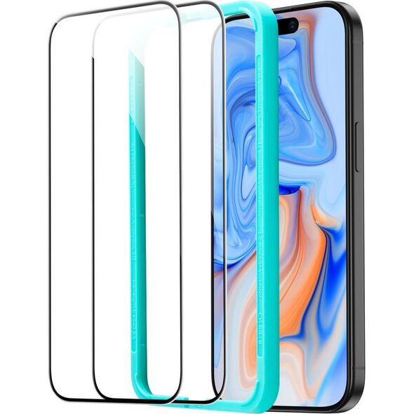 ESR SZKŁO HARTOWANE ESR TEMPERED GLASS 2-PACK IPHONE 15 BLACK 13295329 4894240174203