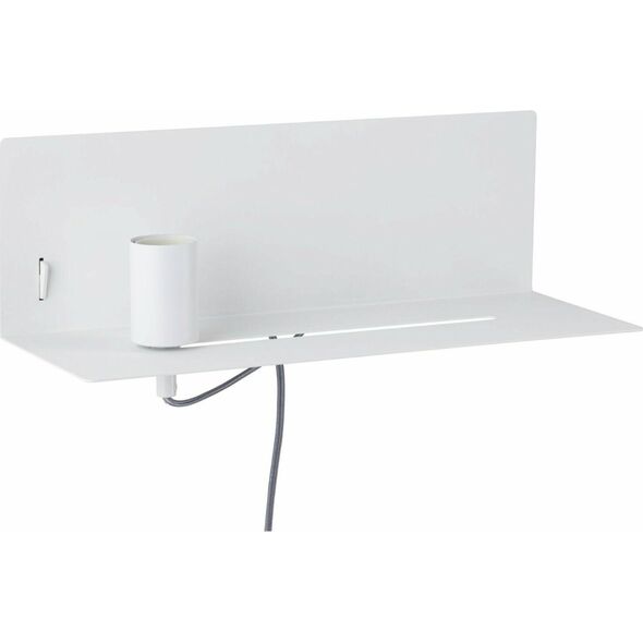 Kinkiet Paulmann Oprawa ścienna DEVARA E27 max.1x40W USB C 230V biały mat /metal 13295350 4000870967744