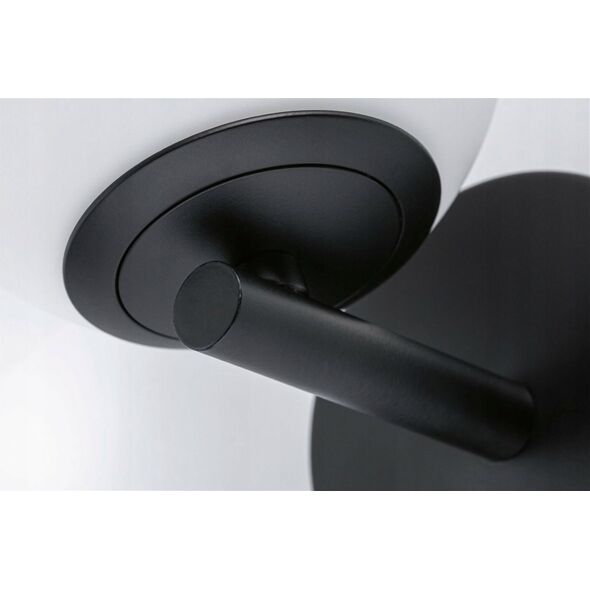 Kinkiet Paulmann Lampa ścienna łazienkowa GOVE LED 5W 400lm 3000K IP44 230V czarny matowy / metal / szkło 13295356 4000870710746