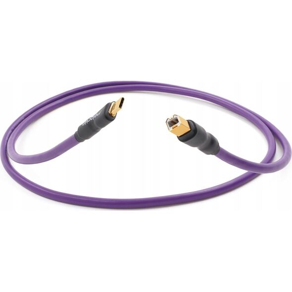 Kabel USB Melodika USB-C - USB-B 0.75 m Fioletowy (MELO-MDUCB07) 13295408 5907609009876