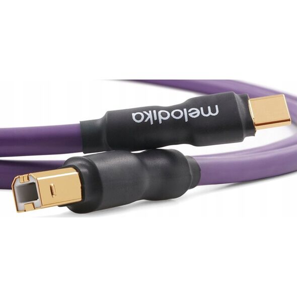 Kabel USB Melodika USB-C - USB-B 1.5 m Fioletowy (MELO-MDUCB15) 13295430 5907609009890