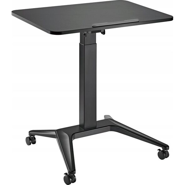 Maclean Mobilne biurko stolik na laptop Maclean, czarne, pneumatyczna regulacja wysokości, 80x52cm, 8kg max, 109cm wys, MC-453B 13295892 5902211129738