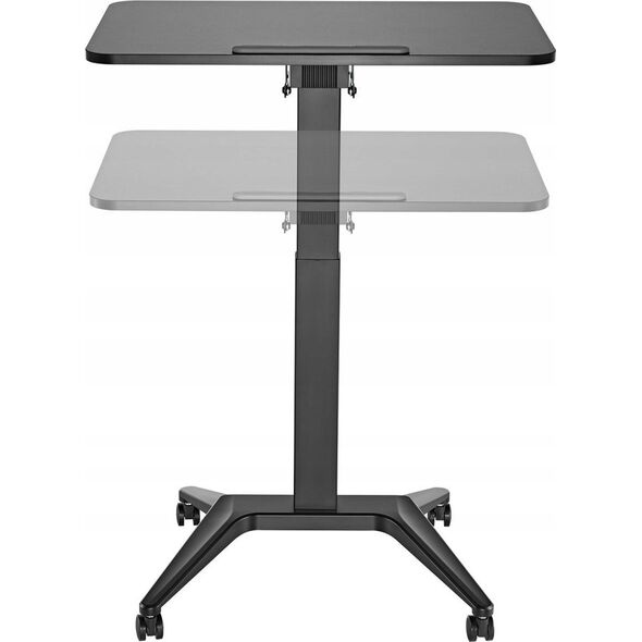 Maclean Mobilne biurko stolik na laptop Maclean, czarne, pneumatyczna regulacja wysokości, 80x52cm, 8kg max, 109cm wys, MC-453B 13295892 5902211129738