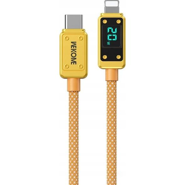 Kabel USB Wekome USB-C - Lightning 1 m Żółty (WK-WDC-08_GOLD) 13296597 6941027643921