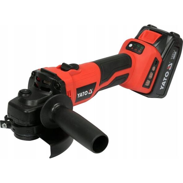 Szlifierka Yato SZLIFIERKA KÄTOWA 18V 125MM, BEZSZCZOTKOWA 1*4AH+ÅADOWARKA 13296603 5906083089800