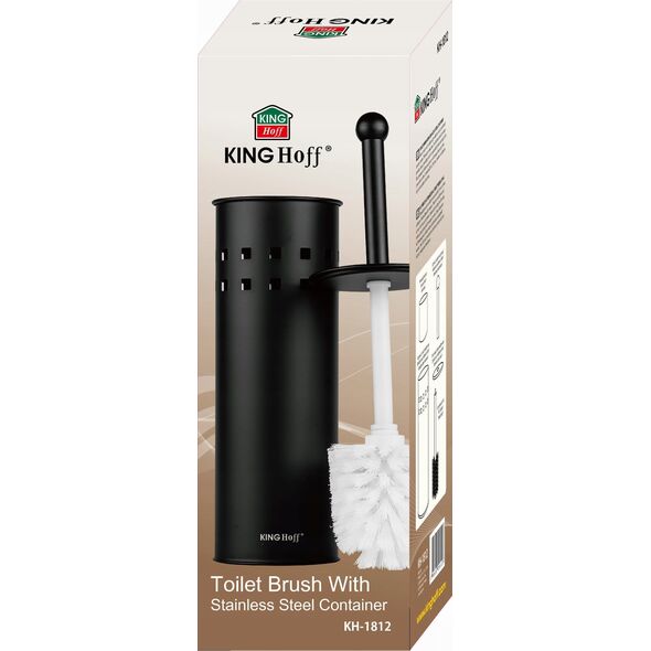 KingHoff SZCZOTKA DO WC Z POJEMNIKIEM KINGHOFF KH-1812 13297110 5908287218123