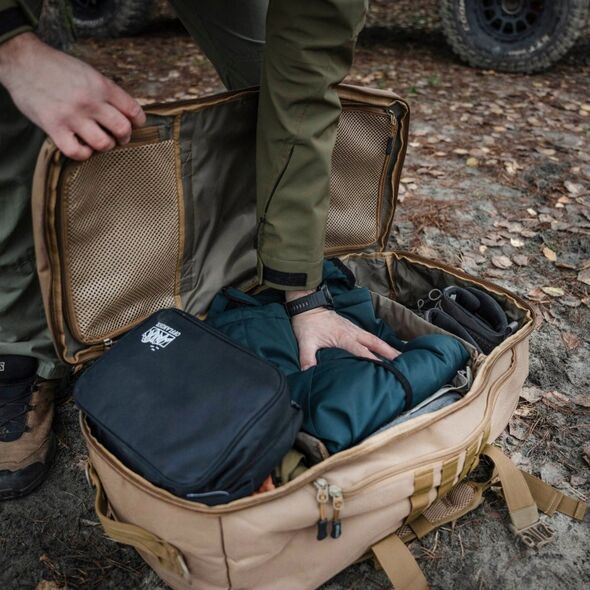 Plecak turystyczny Offlander OFFLANDER TORBA PODRÓŻNA PLECAK 3W1 OFFROAD 54L KHAKI 13297172 5903733008792