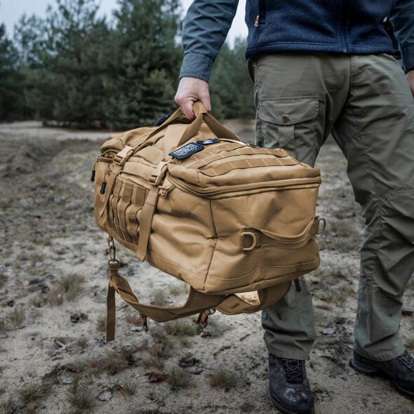 Plecak turystyczny Offlander OFFLANDER TORBA PODRÓŻNA PLECAK 3W1 OFFROAD 54L KHAKI 13297172 5903733008792