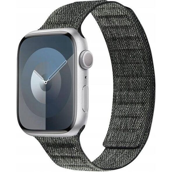 Crong Crong Melange - Pasek magnetyczny do Apple Watch 42/44/45/49 mm (czarny melanż) 13297233 5904310703420
